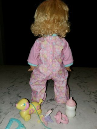 Fisher Price Little Mommy Walk Giggle Interactive Walking Baby Doll Accessories 2