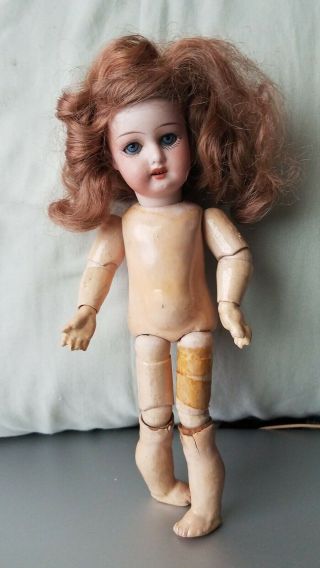 Antique/vintage 8 " Armand Marseille Doll 390 Bisque Head Composition Body