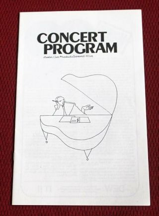 1982 Joe Jackson W/ The Persuasions Meadowlands,  Jersey Concert Program