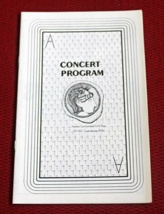 Orig.  1982 The Who W/ David Johansen Meadowlands,  Jersey Concert Program