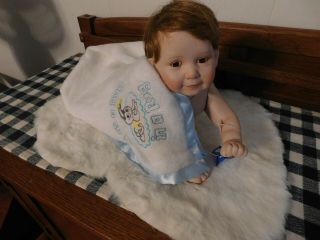 All - Porcelain Baby Doll,  Ashton - Drake Galleries,  Snug As A Bug In A Rug Retired