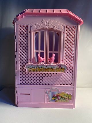 2000 Mattel Pink Portable Fold Up Magi - Key Barbie Doll House