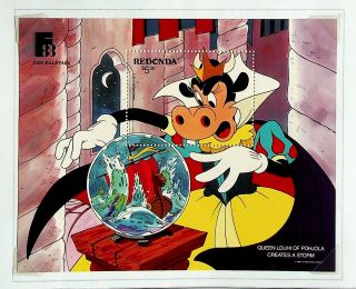 Antigua & Barbuda Redonda 1988 Queen Louhi - Pohjola Disney Cartoon $5 Mnh Sheet