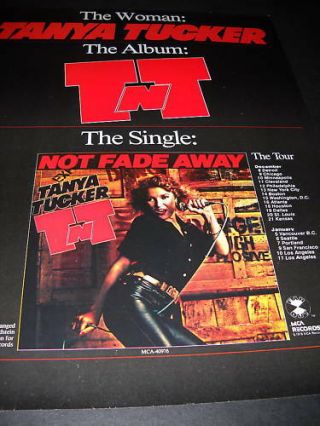 Tanya Tucker Woman Album Single Tour 1978 Promo Poster Ad