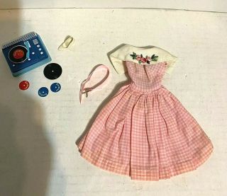 Vintage Barbie Dancing Doll 1626 Outfit Complete Except One Shoe 1965