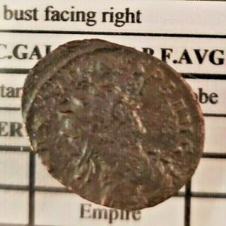 Roman Empire Bronze Antoninianus Coin Gallienus 253 - 68ad Iovi Conservatori