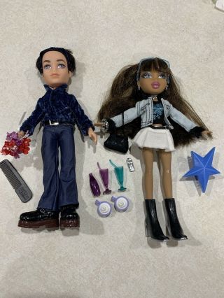Bratz Secret Date Nevra & Koby 2 - In - 1 Doll Set Rare Collectible Euc