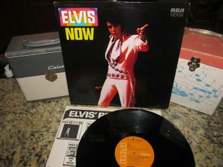Elvis Presley Vinyl Lp Elvis Now W/inner Feb 1972 Stunning