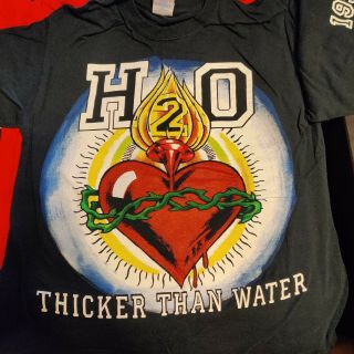 H2o Thicker Than Water T - Shirt Size Medium M Hardcore Punk Emo Nyhc