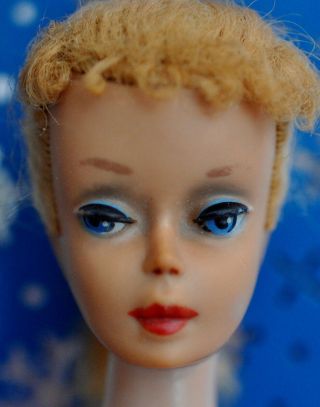 Vintage Barbie Ponytail 5 with curly bangs and hollow Barbie body Red Helenca 2
