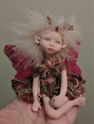 Ooak Polymer Clay Baby Doll Fairy