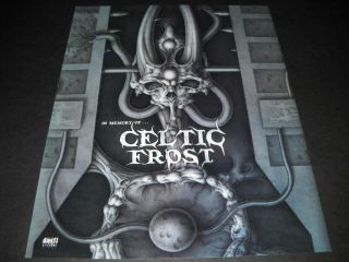Celtic Frost Tribute In Memory Of.  2 - Sided Record Co.  Info Sheet