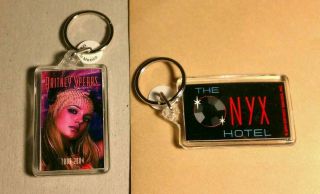 Britney Spears Onyx Hotel Photo Double Sided Zipper Pull Acrylic Keychain