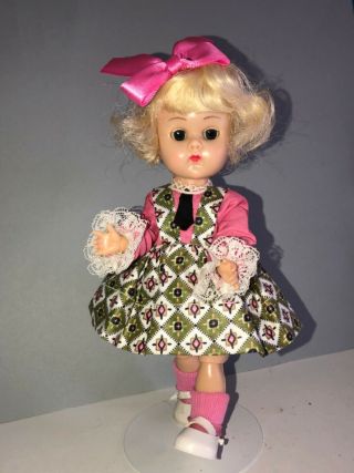 Vintage Vogue Ginny Doll in her 1956 Tagged Tiny MissDress 2