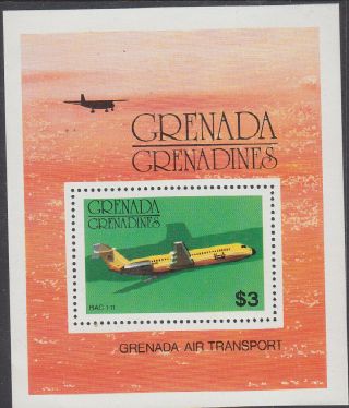 Grenada Grenadines Air Transport Mini Sheet Mnh
