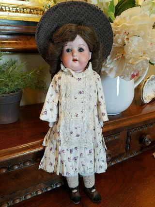 Antique German 14 " Armand Marseille Bisque Head Kidoline Body Doll Precious