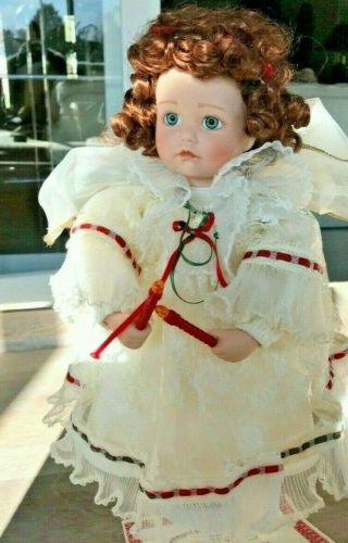 Ashton - Drake 1994 The Littlest Angel Music Porcelain Doll W/stand Box