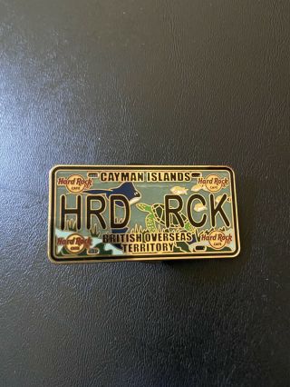 Hard Rock Cafe Cayman Islands British Oversea Territory License Plate Series Pin
