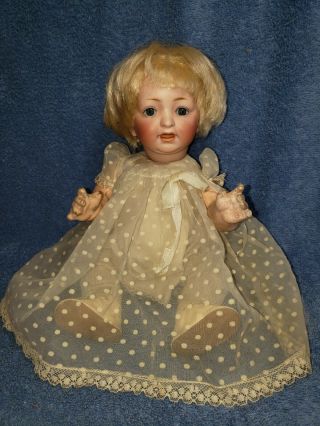 Antique German Kestner Character Baby Doll Jdk 211 Bisque Head Sleep Eyes 11in