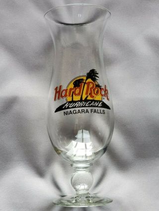 Niagara Falls York Hard Rock Cafe Souvenir Hurricane Glass