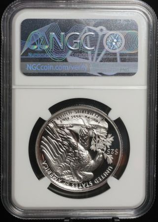 NGC 2018 W American Palladium Eagle PF70 Ultra Cameo $25 High Relief 1oz Coin 2