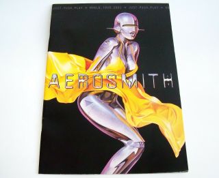 2001 Aerosmith Just Push Play World Tour Concert Book