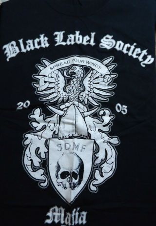 Black Label Society 2005 Mafia T Shirt (large)