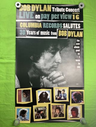 Bob Dylan Tribute Concert Poster 1992 Perforation In Tact 42x24