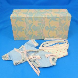 Vintage Vogue Ginnette Box & Blue Outfit Doll Clothes Ginny Baby Sister