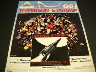 Jefferson Starship 30 Years Later In Deep Space 1995 Promo Poster Ad