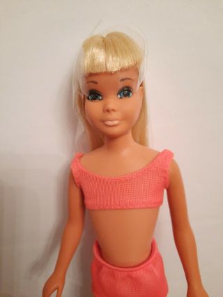 Vintage 1970 Sunset Malibu Skipper 1069 Doll W/ Swimsuit