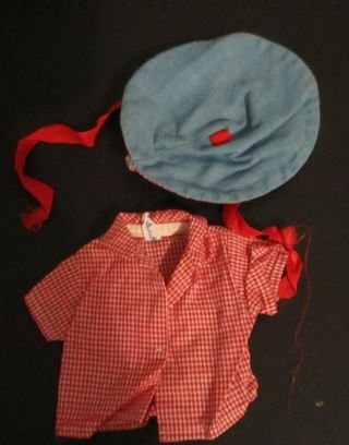 Doll Terri Lee Clothing Farmarette Shirt And Hat Tagged 1950s