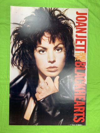 Joan Jett & The Blackhearts Poster 1988 Vintage Rock Poster 36x23