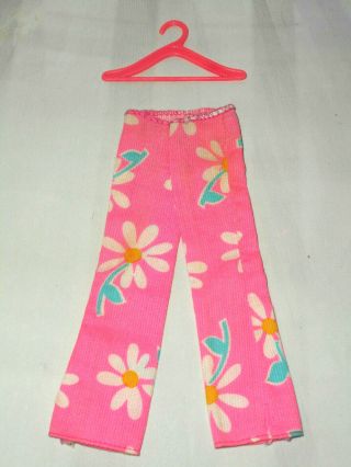 Vintage Barbie Htf Cool Casuals 0030 Pants Variation Ruffles N Swirls Fabric