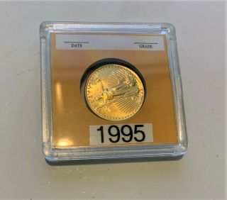 1995 1/4 Oz Gold $10 Dollar Us Eagle Coin In Capsule Only