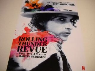 Bob Dylan Rolling Thunder Revue Best Music Film For Grammy 2019 Promo Poster Ad