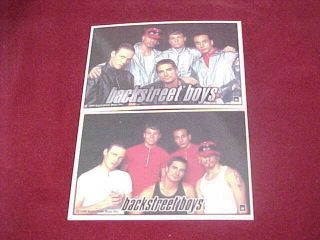 Rare Backstreet Boys Sticker Series One 1999 - Vending Stickers 12 Cards N.  O.  S.