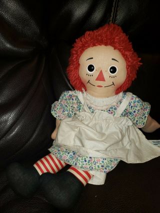 Vintage Knickerbocker Raggedy Ann Doll 18 Inches Good Stored
