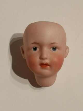 Antique Germany Gebruder Heubach Bisque Doll Head 2 " Intaglio Eyes