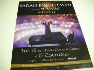 Sarah Brightman Feat.  Yoshiki For Your Consideration 2019 Promo Poster Ad