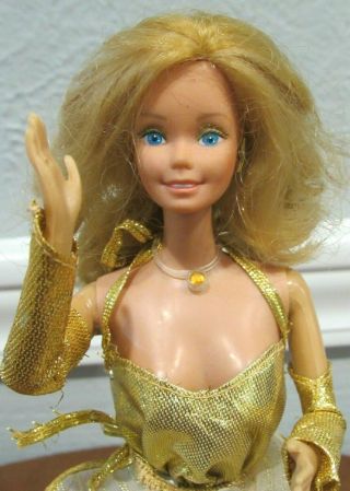 Vintage 1980 Superstar Era " Golden Dream " Barbie Doll - Outfit & Shoes