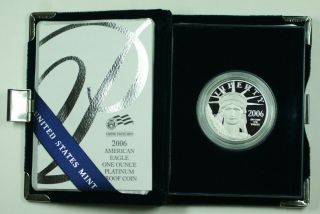 2006 - W American Eagle Platinum Proof 1 Oz.  9995 Fine Coin W/