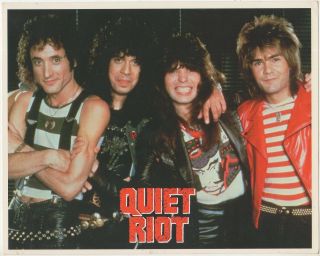 1984 Freezz Frame Color Photo The Band Quiet Riot