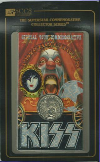 Kiss Psycho Circus Big Paul Stanley Nickel/silver Comm Coin