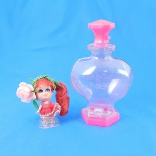 Vintage Liddle Kiddles Rosebud Kologne Doll Perfume Bottle Mattel 1960s