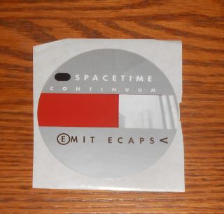 Spacetime Continuum Emit Ecaps Sticker Circle Decal Promo 3” Rare