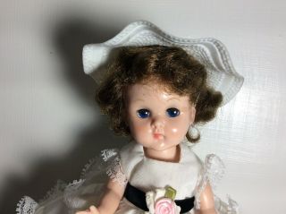Vintage Vogue Ginny Doll,  Formal Dress,  Pretty Brunette Doll
