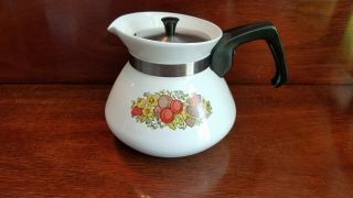 Vintage Corning Ware Corelle Spice Of Life 6 Cup Teapot & Lid P - 104