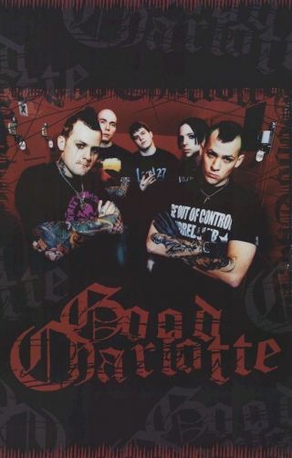 2004 Good Charlotte Red Poster Funky 22x34