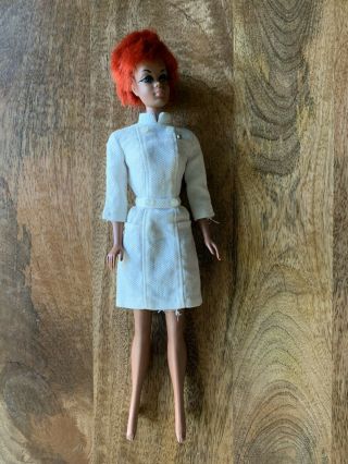 1966 Twist And Turn Barbie: Black African American Nurse Julia With Red Hair